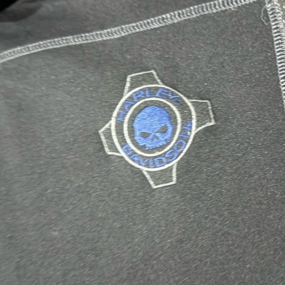 Harley-Davidson® Men’s Performance Crew Neck Shirt - Black/Blue, Size‎ L - Picture 6 of 8